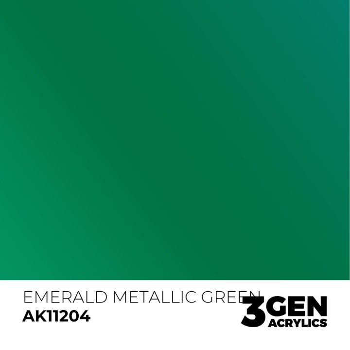 Vert émeraude métallique - Emerald Mettalic Green - Couleur