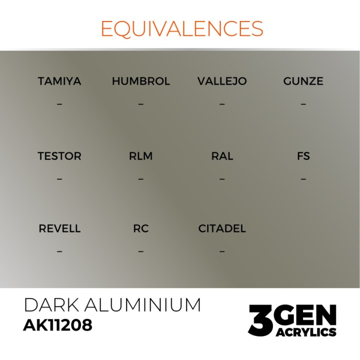 Alumium foncé - Dark Alumium - Équivalent