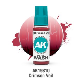 CRIMSON VEIL – ACRYLIC WASH