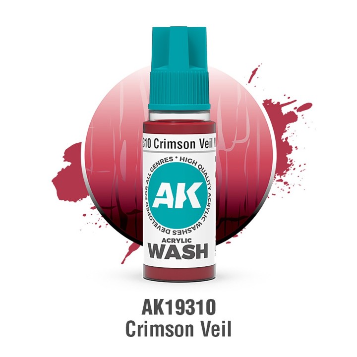 CRIMSON VEIL – ACRYLIC WASH