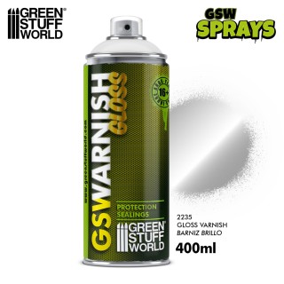 Vernis Brillant Spray 400ml - Finition Brillante Figurines | Défi Jeux