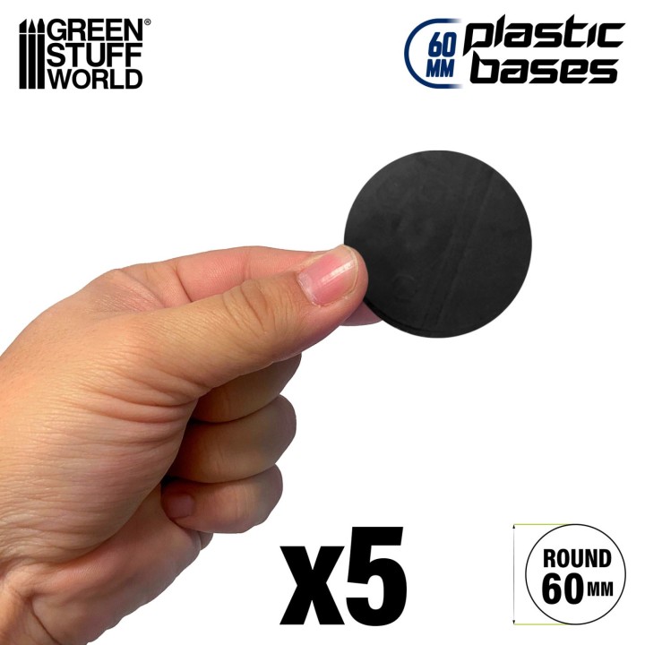 Socles Plastiques ROND 60 mm Noir