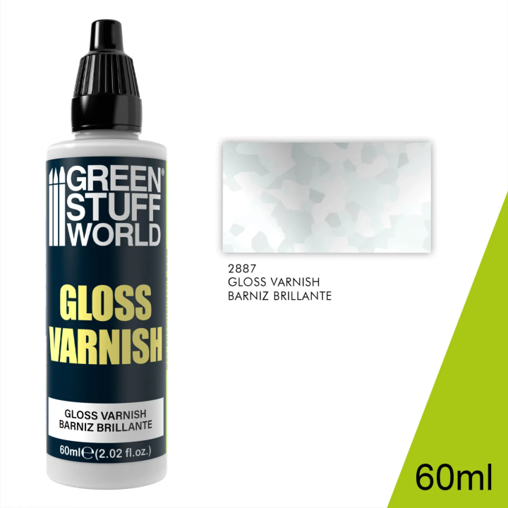 Vernis Brillant 60ml Green Stuff World | Finition brillante figurine | Défi Jeux
