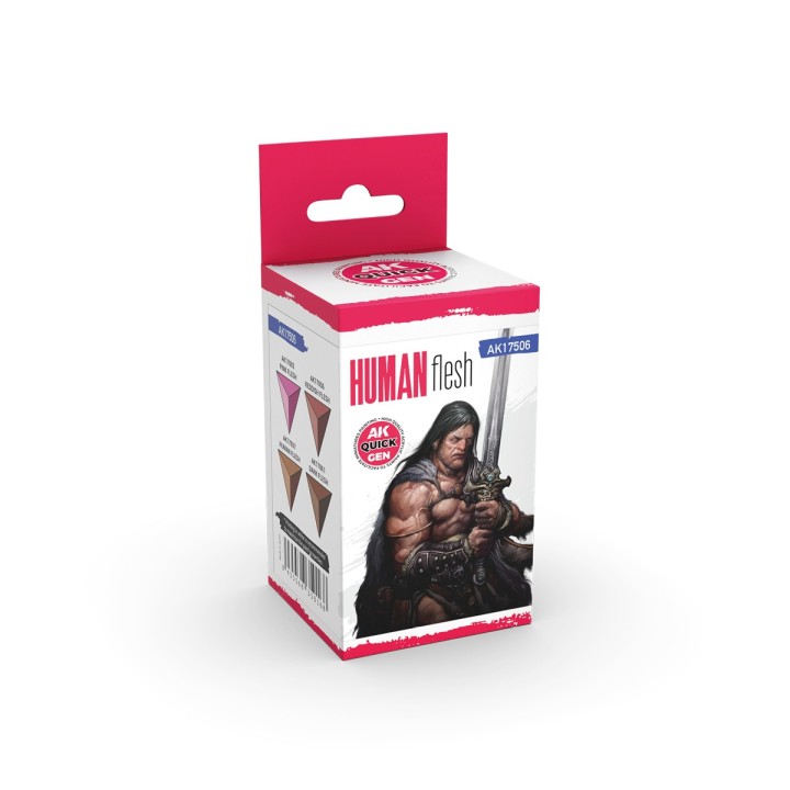 Human Flesh Quick Gen Set AK Interactive | Peinture peau figurine | Défi Jeux