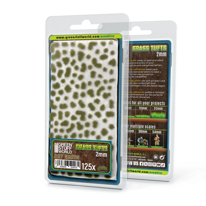 Touffes herbe 2mm Vert Sec Green Stuff World | Défi Jeux