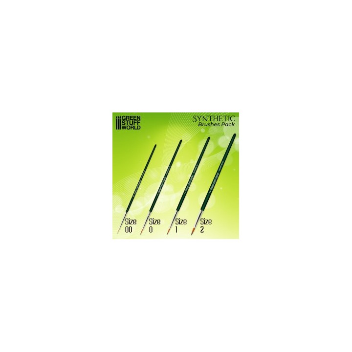 GREEN SERIES Set de Pinceaux Synthétiques