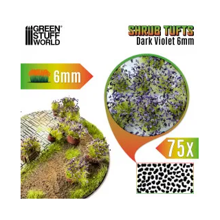 Touffes buissons 6mm Violet foncé Green Stuff World | Défi Jeux