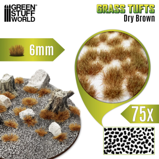 Touffes d'herbe Tuft 6mm Brun sec Green Stuff World