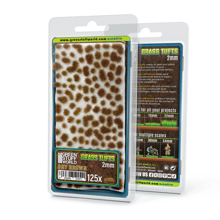 Touffes herbe 2mm Brun sec Green Stuff World | Défi Jeux