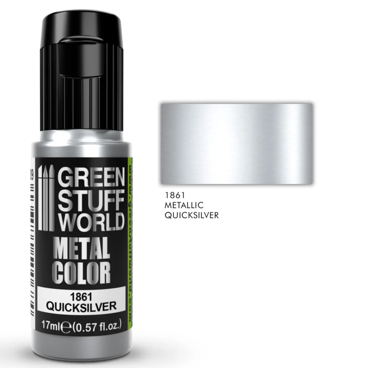 Peinture métallisée Quicksilver Green Stuff World | Défi Jeux