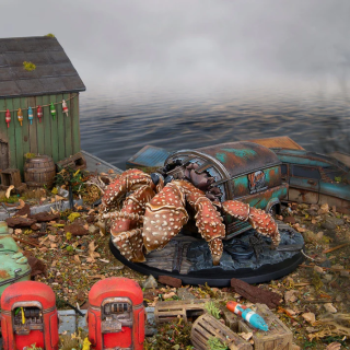 Fallout Hermit Crab figurine Wasteland Warfare | Défi Jeux