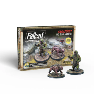 Fallout Yao Guai Ambush figurines Wasteland Warfare | Défi Jeux