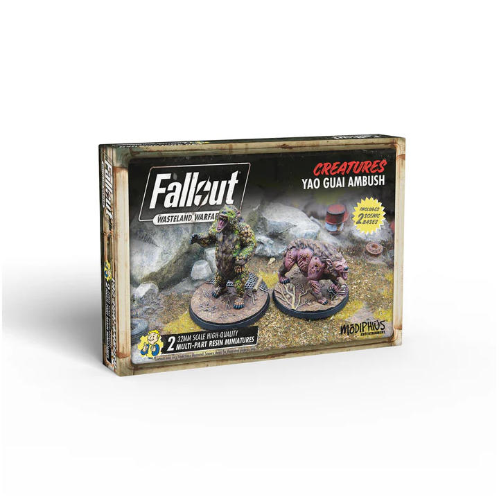 Fallout Yao Guai Ambush figurines Wasteland Warfare | Défi Jeux