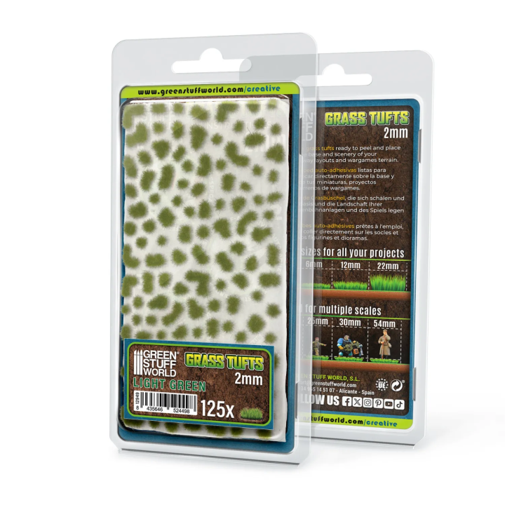Touffes herbe 2mm Vert clair Green Stuff World | Défi Jeux
