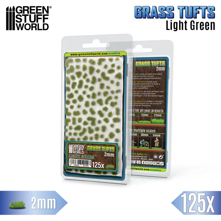 Touffes herbe 2mm Vert clair Green Stuff World | Défi Jeux