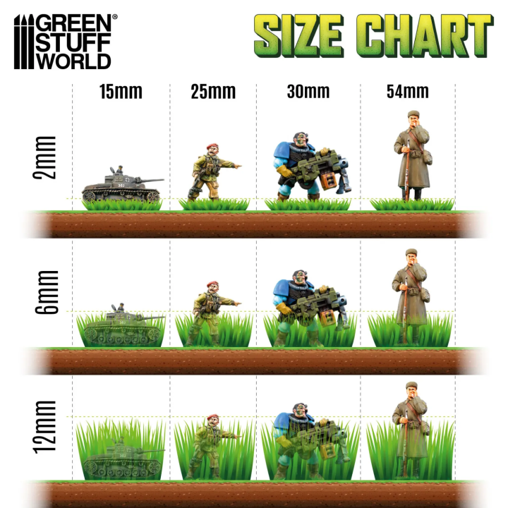 Touffes herbe 2mm Vert clair Green Stuff World | Défi Jeux