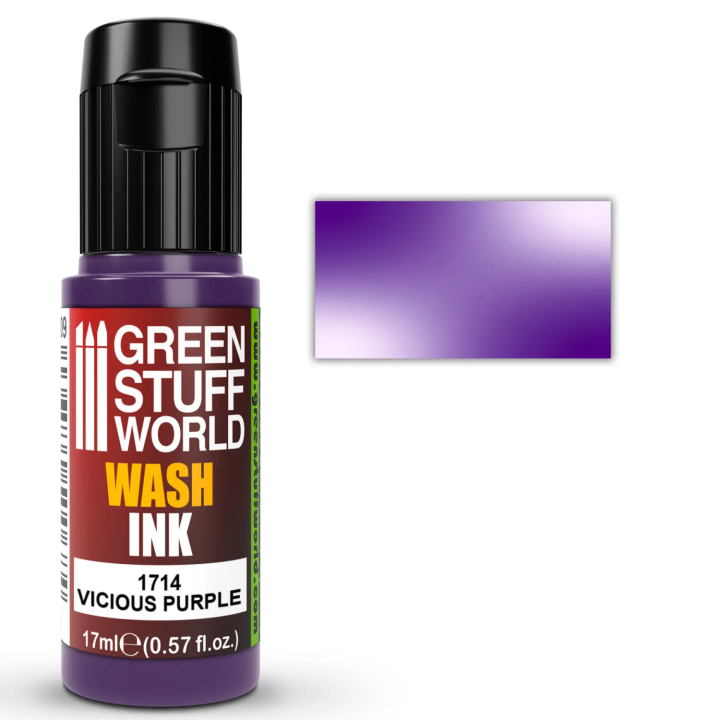 Encre Wash VICIOUS PURPLE 17 ml Green Stuff World | Lavis Violet