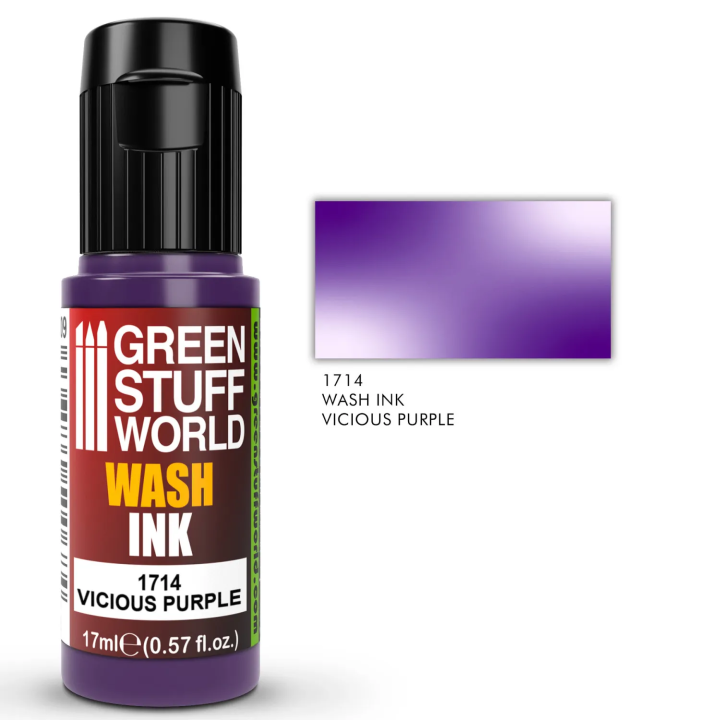 Encre Wash VICIOUS PURPLE 17 ml Green Stuff World | Lavis Violet