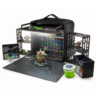 Station de Peinture Portable Green Stuff World | Rangement Hobby