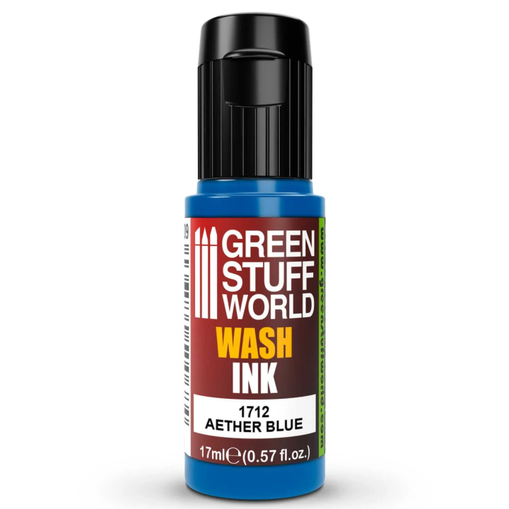 Encre Wash AETHER BLUE 17 ml Green Stuff World | Lavis Bleu