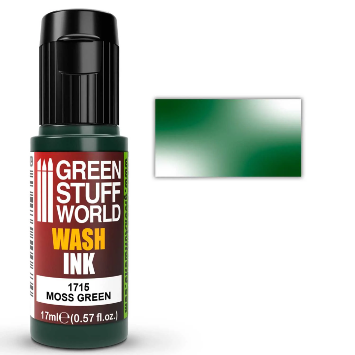 Encre Wash MOSS GREEN 17 ml Green Stuff World | Lavis Vert