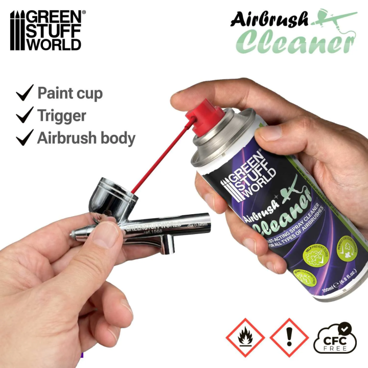 Nettoyant Aérographe en Spray 200 ml Green Stuff World
