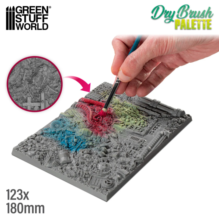 Palette de Textures à Sec Green Stuff World | Dry Brush