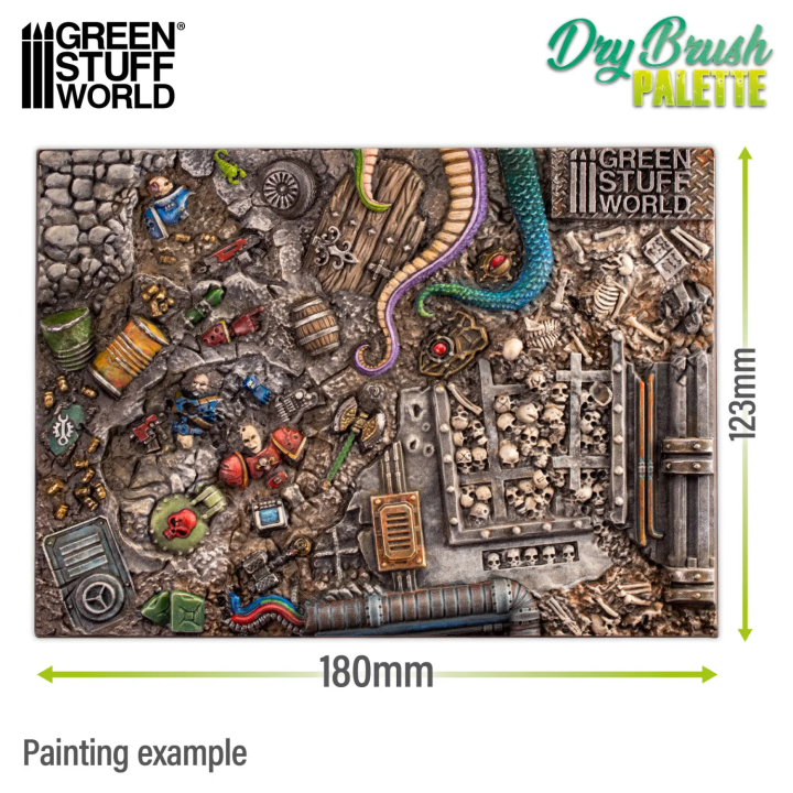 Palette de Textures à Sec Green Stuff World | Dry Brush