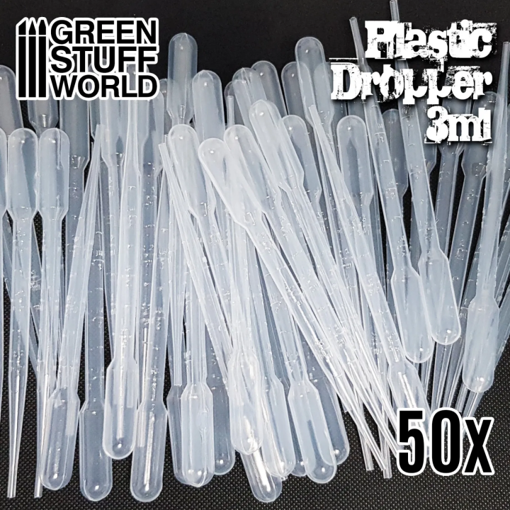 50 Pipettes Longues Graduées Green Stuff World | Dosage