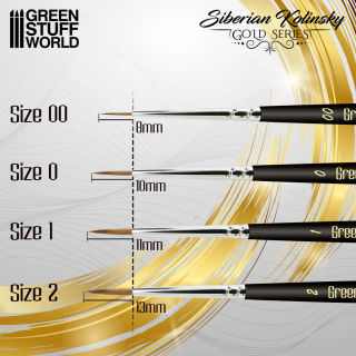 GOLD SERIES Pinceau Kolinsky Sibérien 00 | Green Stuff World
