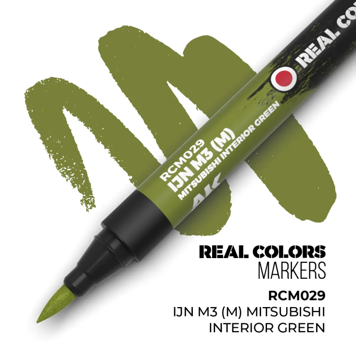 IJN M3 (M) MITSUBISHI INTERIOR GREEN – RC MARKER - Détail