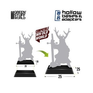 Adaptateur pour socle en plastique 20 à 25 mm