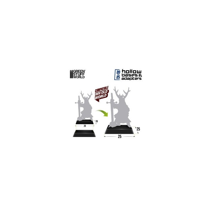 Adaptateur pour socle en plastique 20 à 25 mm