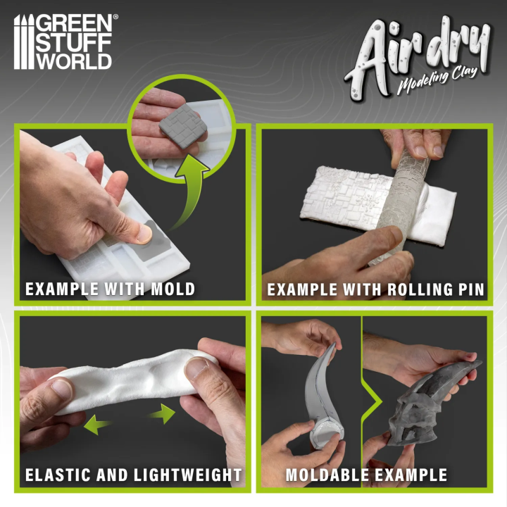 Air Dry Foam Clay 250 g Gris | Défi Jeux