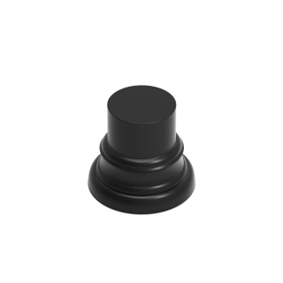 Socle en Bois Cylindre Ouvragé 3,5 cm Noir | Défi Jeux
