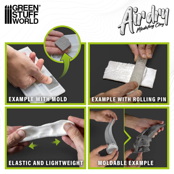 Air Dry Foam Clay 250 g Blanche | Défi Jeux