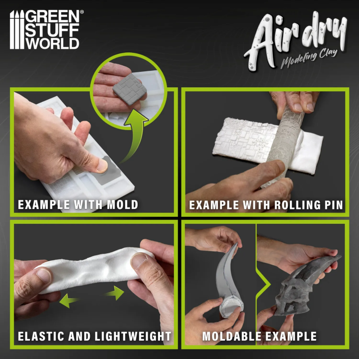Air Dry Foam Clay 250 g Noire | Défi Jeux