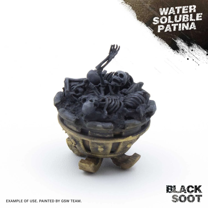 Patine soluble à l'eau Black Soot 60 ml | Défi Jeux