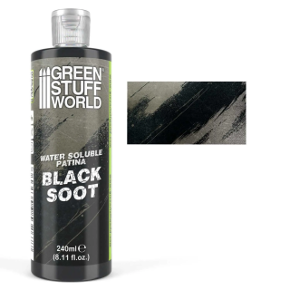 Patine soluble à l'eau Black Soot 240 ml | Défi Jeux