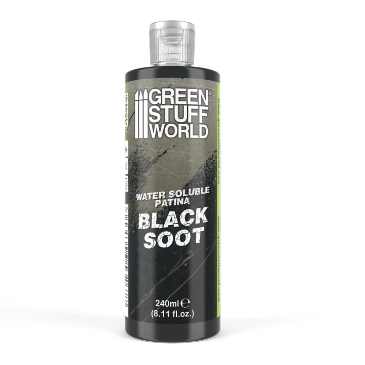 Patine soluble à l'eau Black Soot 240 ml | Défi Jeux