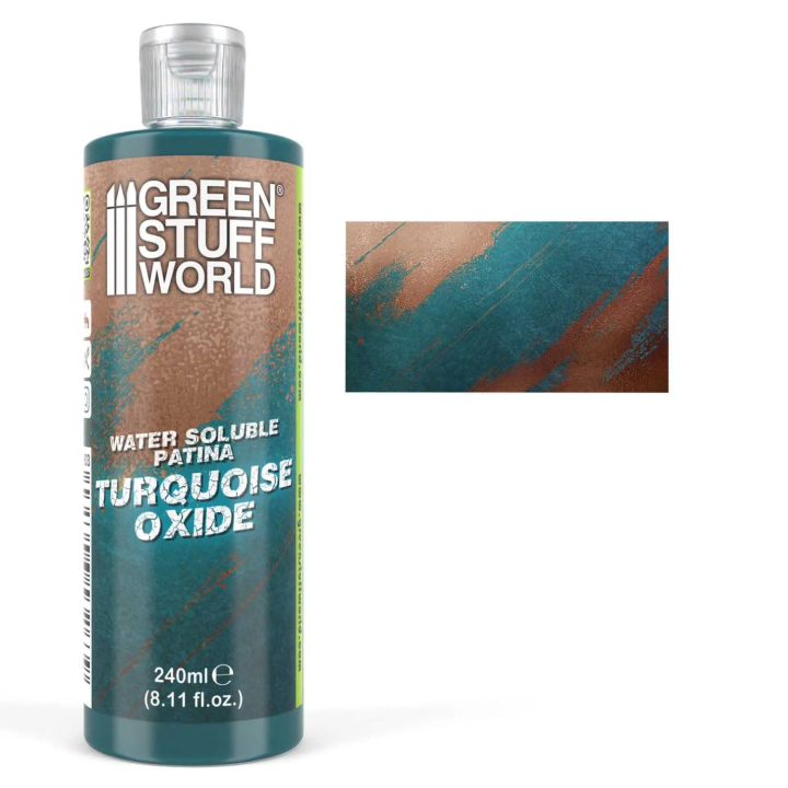 Patine soluble à l'eau Turquoise Oxide 240 ml | Défi Jeux
