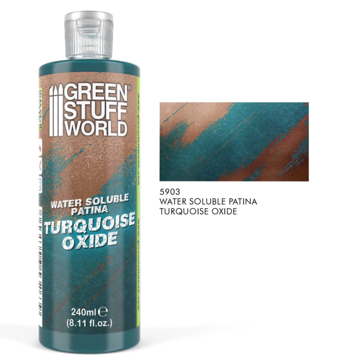 Patine soluble à l'eau Turquoise Oxide 240 ml | Défi Jeux