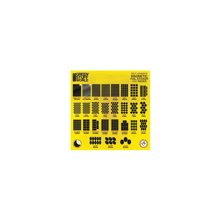 Feuilles magnétiques - Rond 40mm