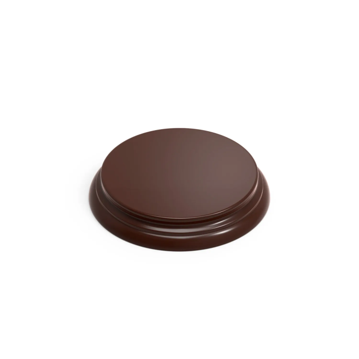 Socle en Bois Rond Ouvragé 10 cm Brun Noisette | Défi Jeux