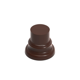 Socle en Bois Cylindre Ouvragé 3,5 cm Brun Noisette | Défi Jeux
