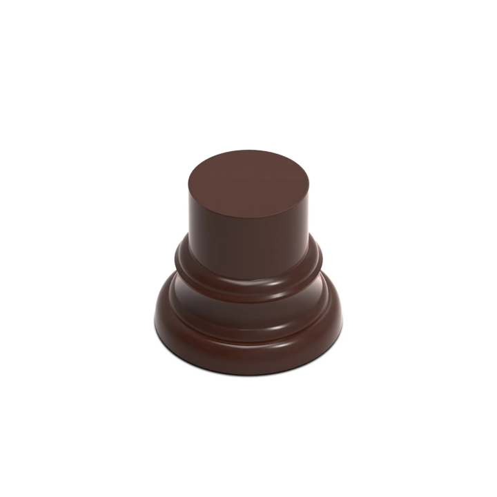 Socle en Bois Cylindre Ouvragé 3,5 cm Brun Noisette | Défi Jeux