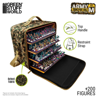 Mallette transport miniatures M Camouflage | Défi Jeux