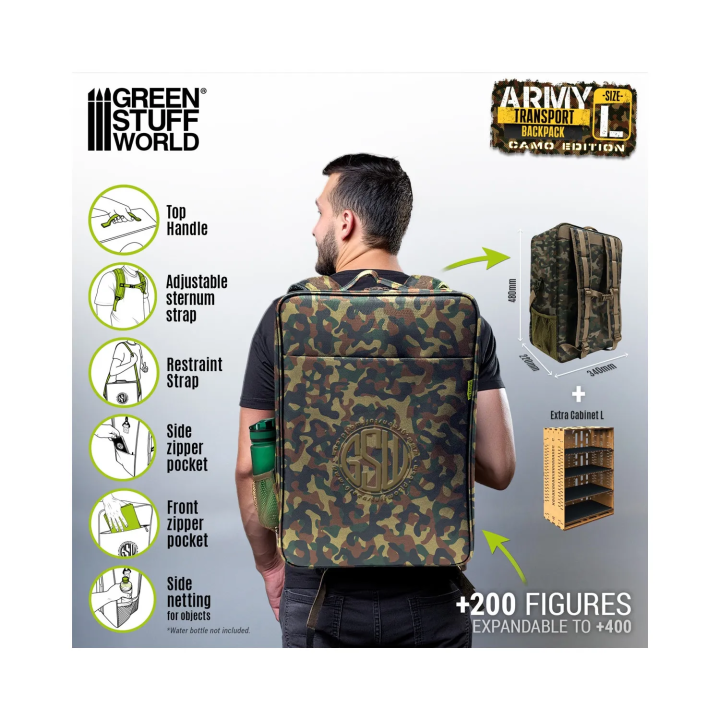 Sac transport miniatures Camouflage GSW | Défi Jeux