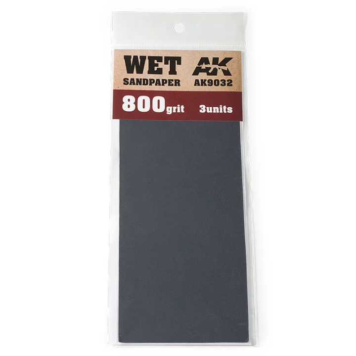 Papier de verre humide grain 800 AK9032 | Défi Jeux