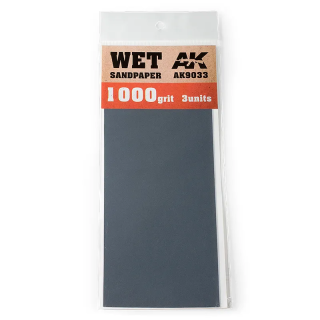 Papier de verre humide grain 1000 AK9033 | Défi Jeux
